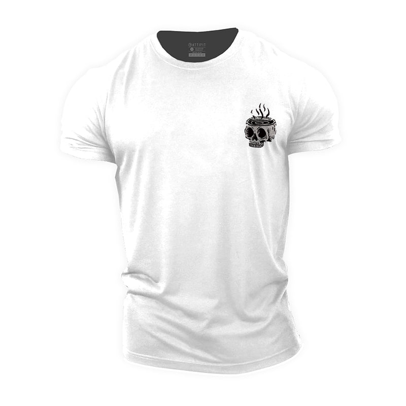 Skull Coffee Cotton T-Shirt