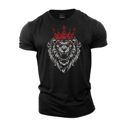 Cotton Lion King Graphic Fitness T-shirts