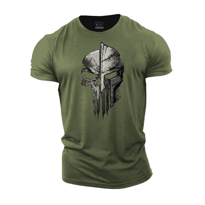 Spartan Skull Cotton T-Shirt