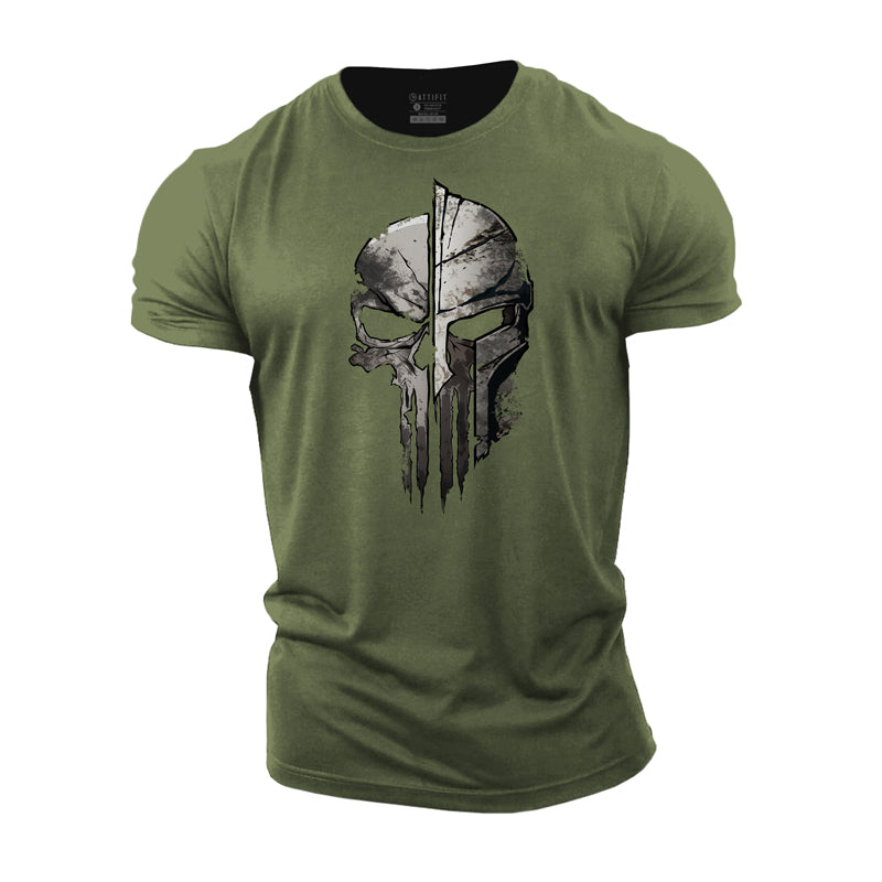 Spartan Skull Cotton T-shirts