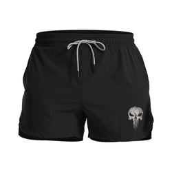 Simple Skull Men's Quick Dry Shorts