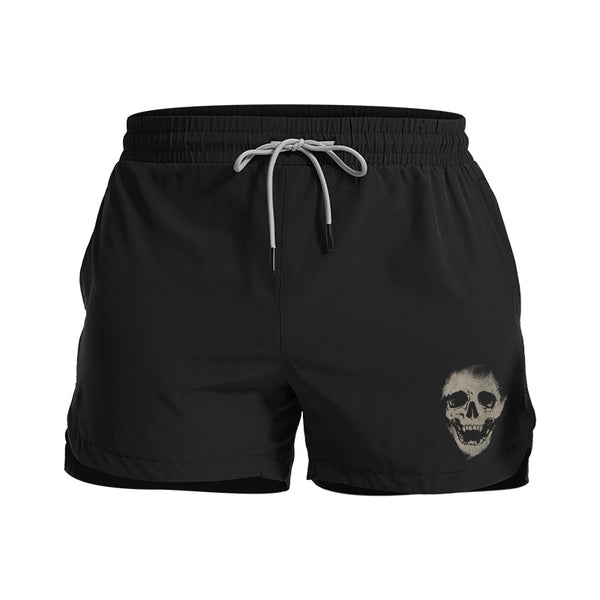 Skull Men's Quick Dry Shorts