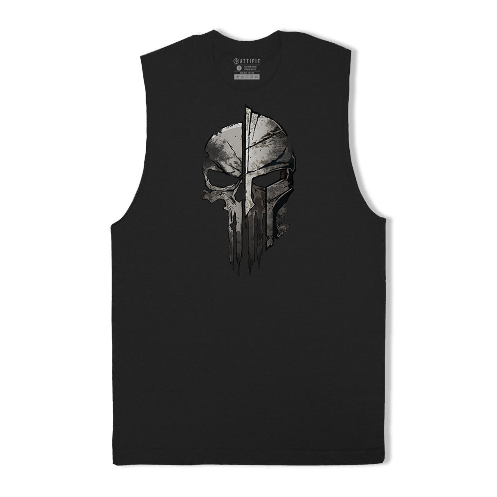 Skeleton Spartan Tank Top