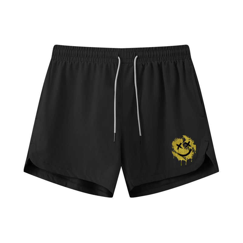 Smiley Athletic Quick-Dry Shorts