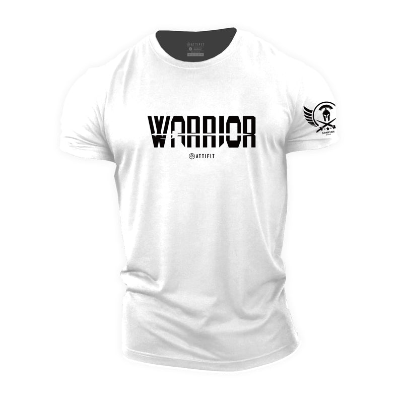 Cotton Men's Fitness Warrior Graphic T-shirts