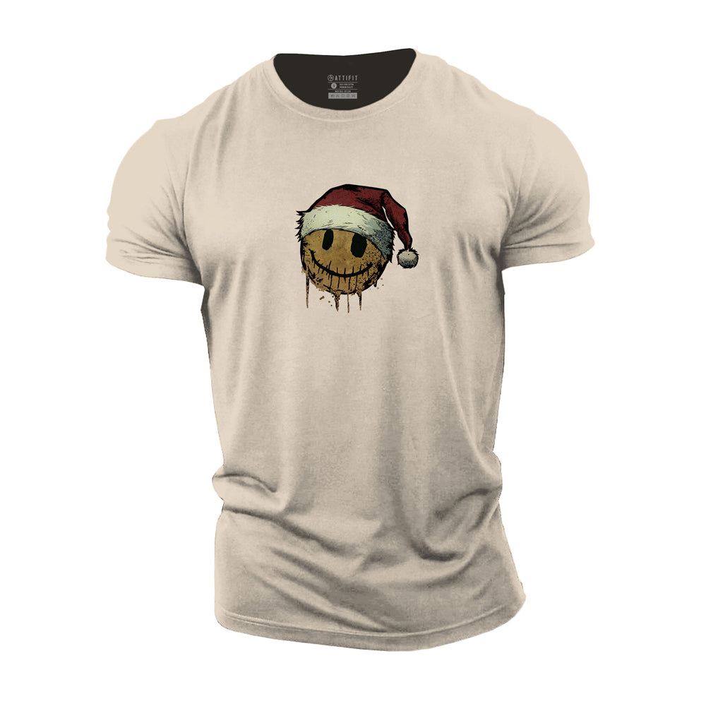 Smiley Christmas Cotton T-Shirt