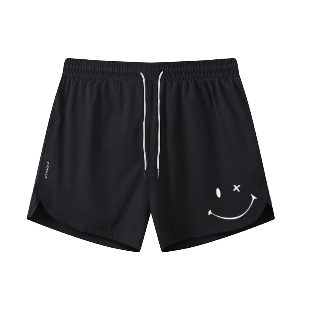 Smiling Face Athletic Quick-Dry Shorts