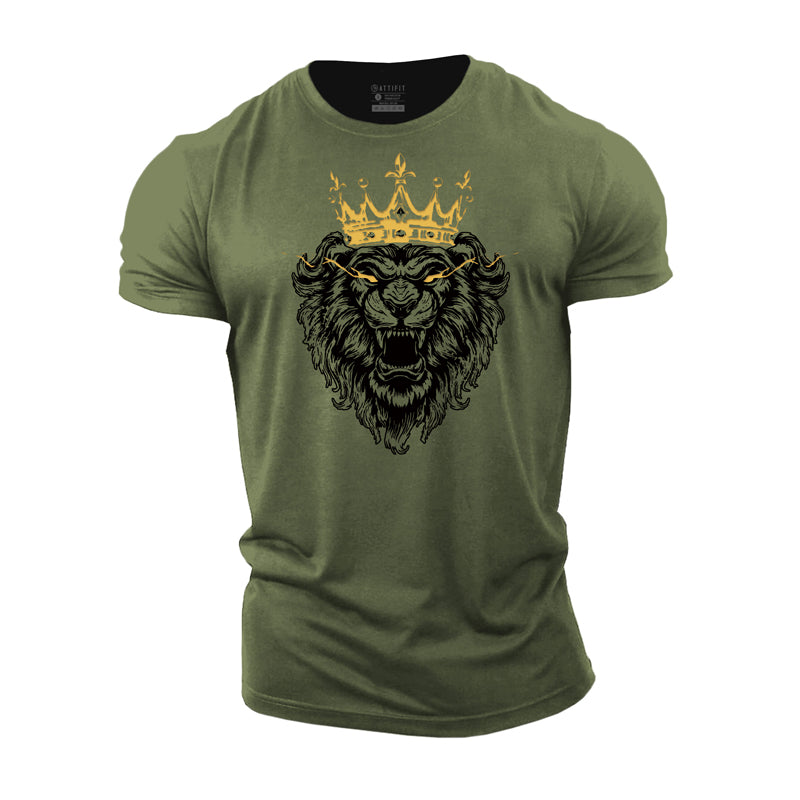 Cotton Lion King Graphic Fitness T-shirts