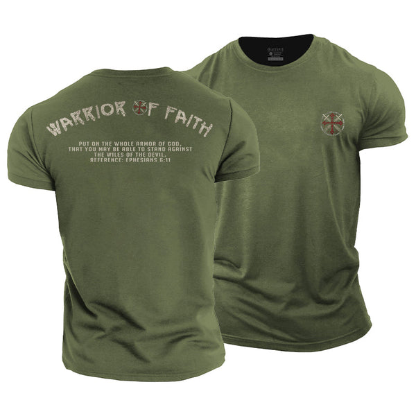 Warrior Of Faith Cotton T-Shirts