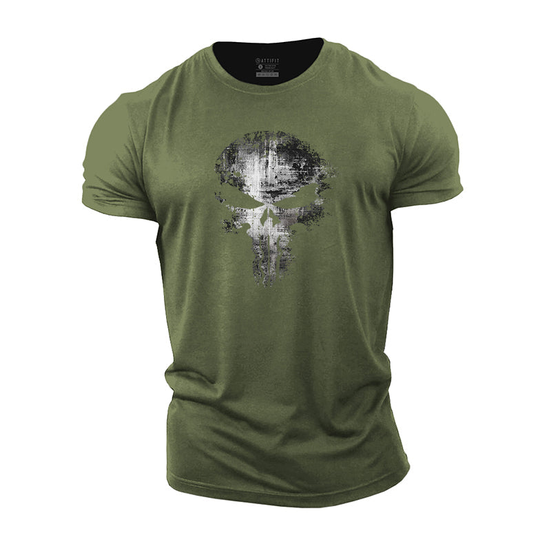Dissipating Skull Cotton T-Shirt