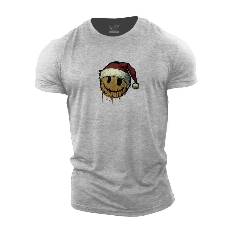 Smiley Christmas Cotton T-Shirts
