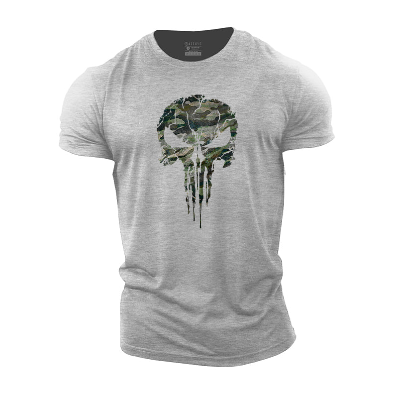 Camouflage Punisher Cotton T-Shirts