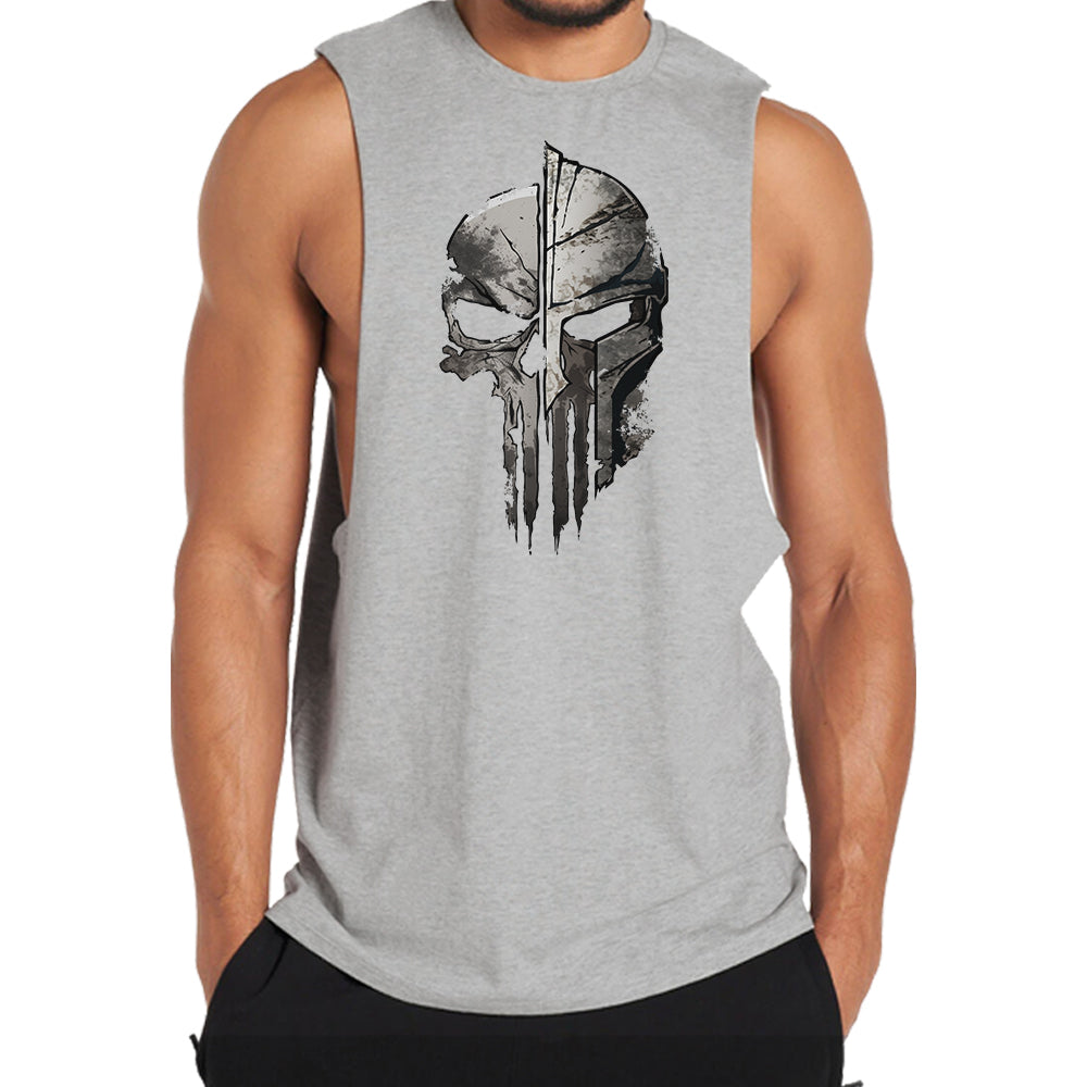 Skeleton Spartan Tank Top